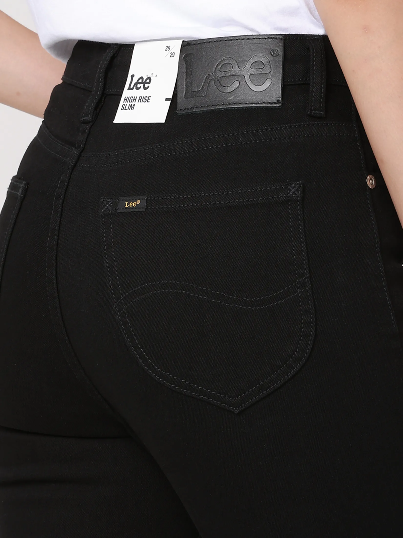 LEE Women s Jeans Mid Skinny Fit Black