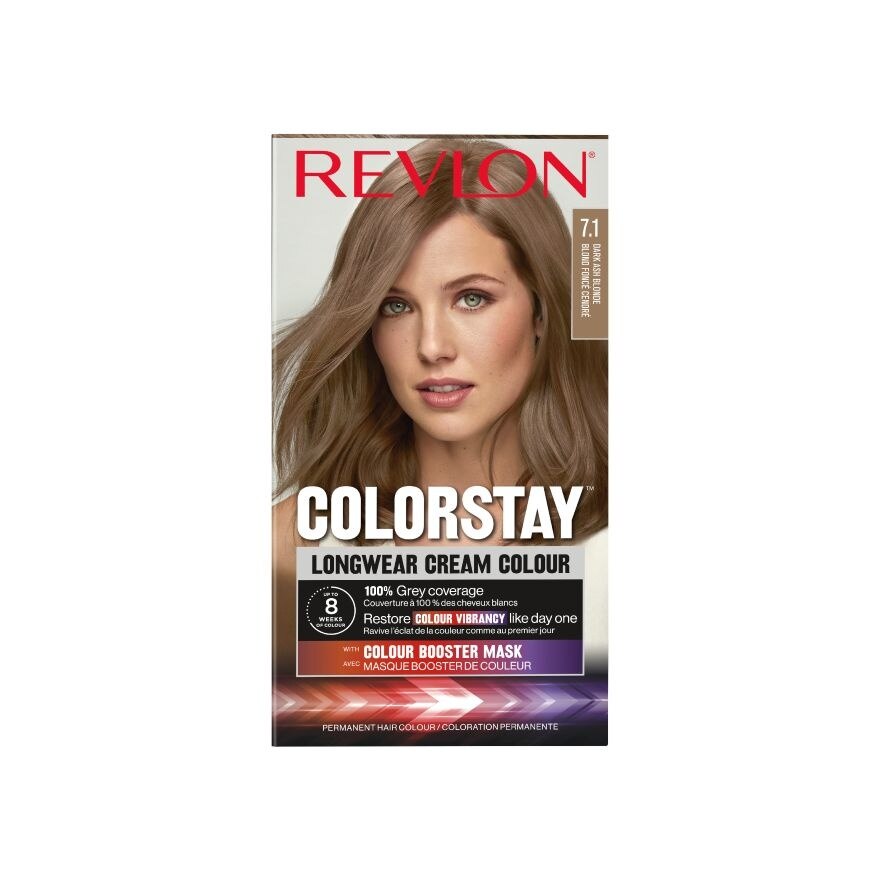 Revlon Cream Colour Colorstay Longwear No.7.1 Dark Ash Blonde - 7.1 Dark Ash Blonde