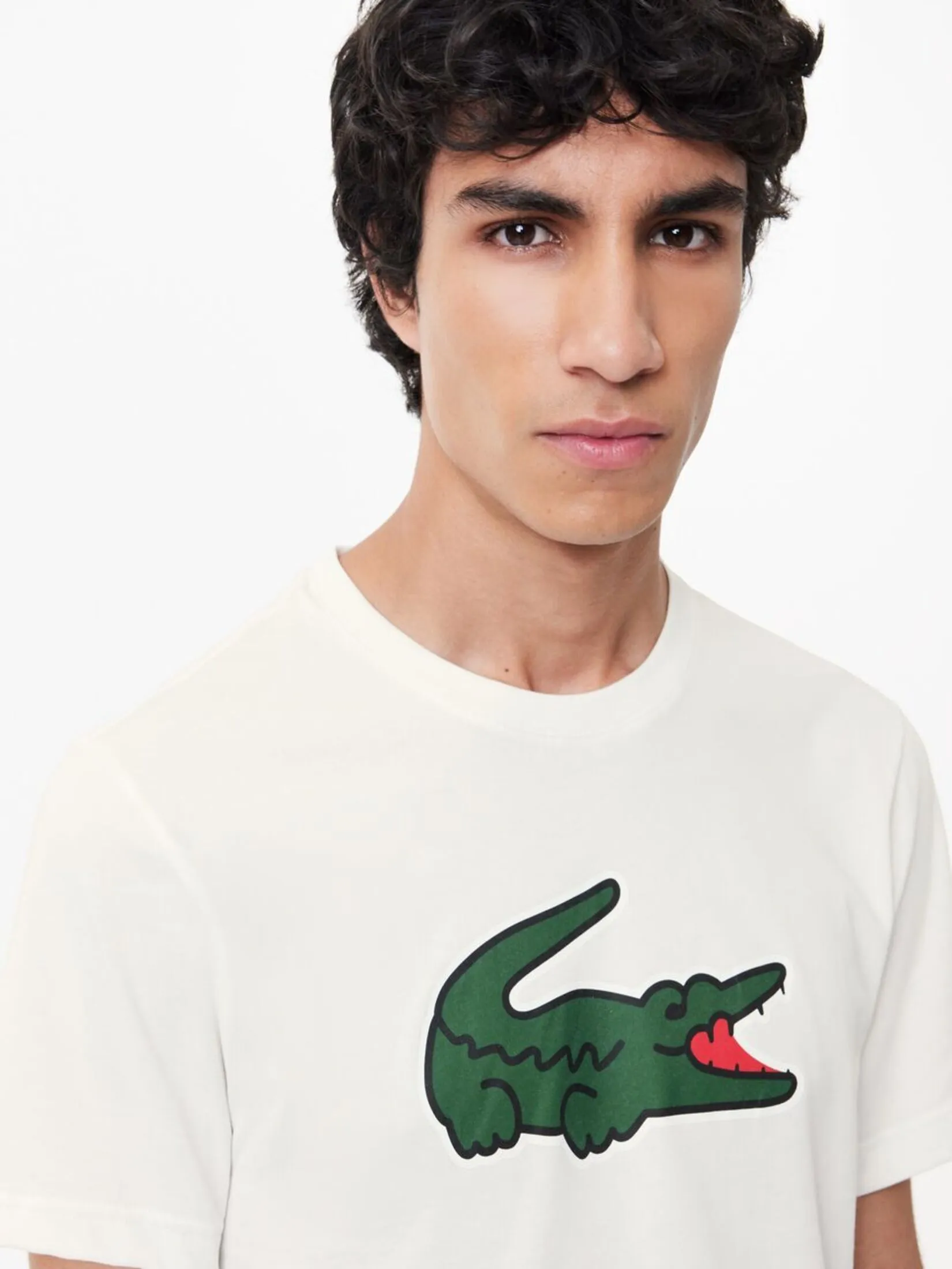 LACOSTE Ultra Dry XXL Logo Sport T-shirt White
