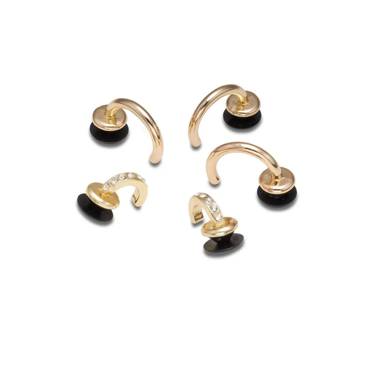 CROCS Jibbitz Shoes Charm Summer Nostalgia Gold 5-Pack Multi Color - CR024AC041DKTH