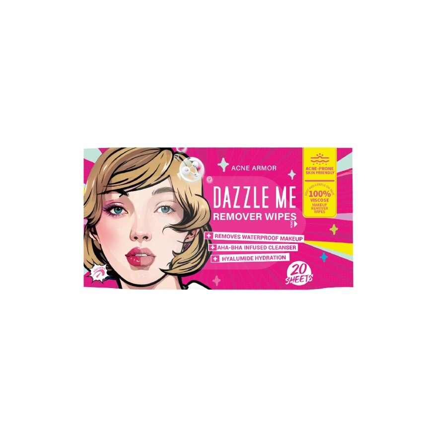 Dazzle Me Acne Armor Remover Wipes 20pcs.