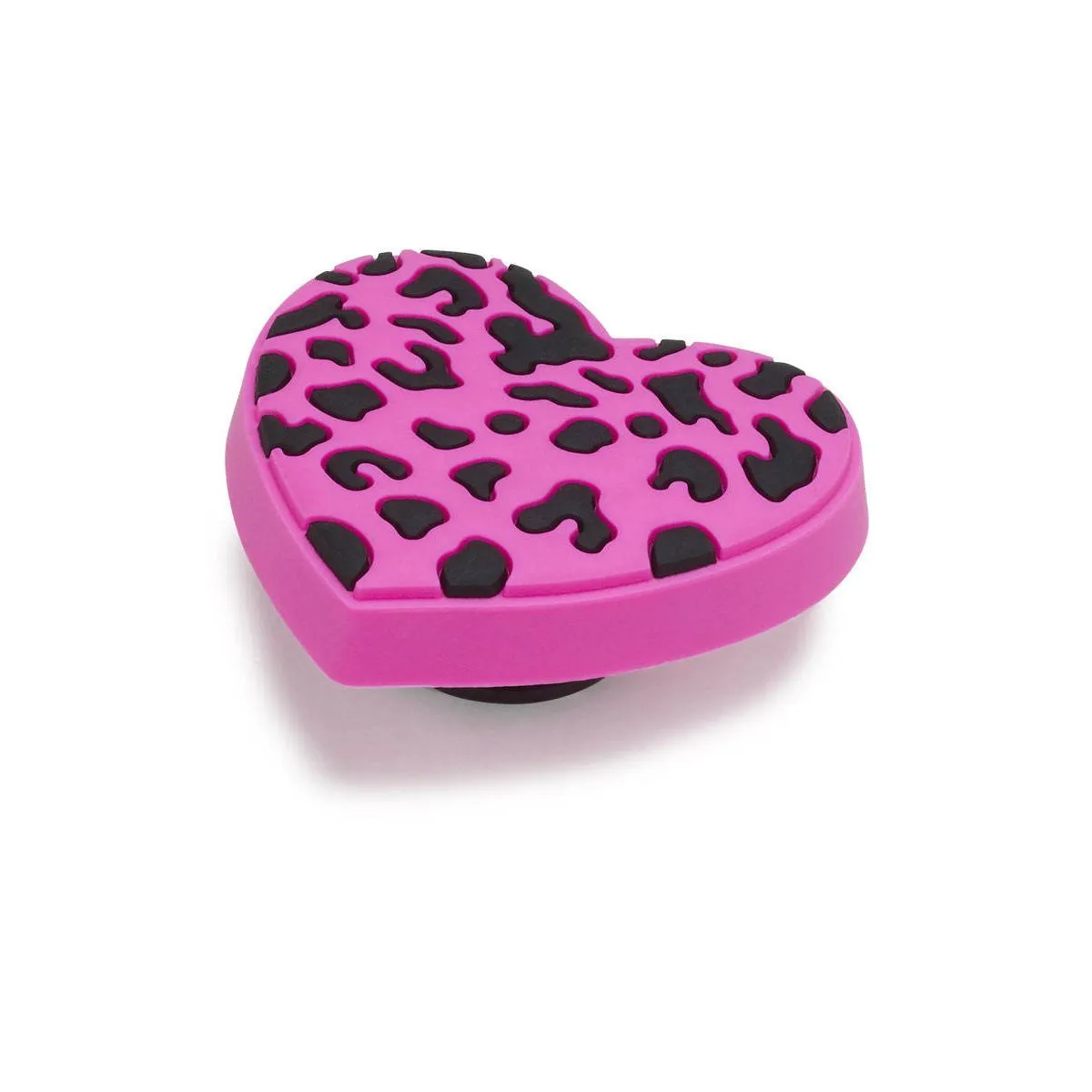 CROCS Jibbitz Shoes Charm Purple Cheetah Print Heart Multi Color - CR024AC443DLTH