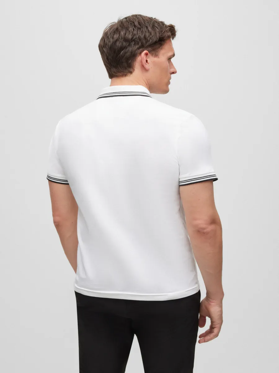 BOSS Men s Polos Slim Fit White