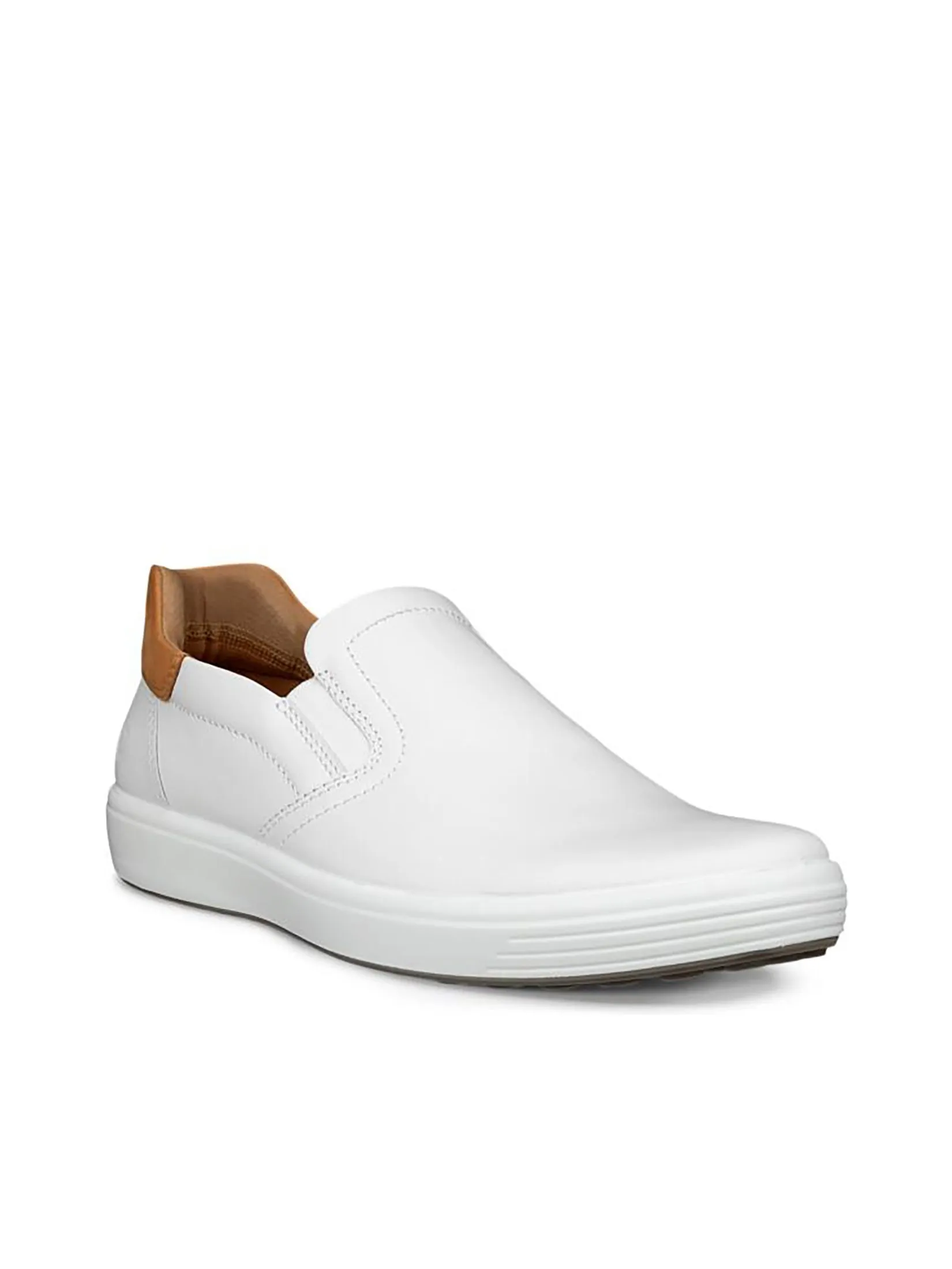 ECCO Men Slip-On Soft7 White/Lion Size - 42 EU