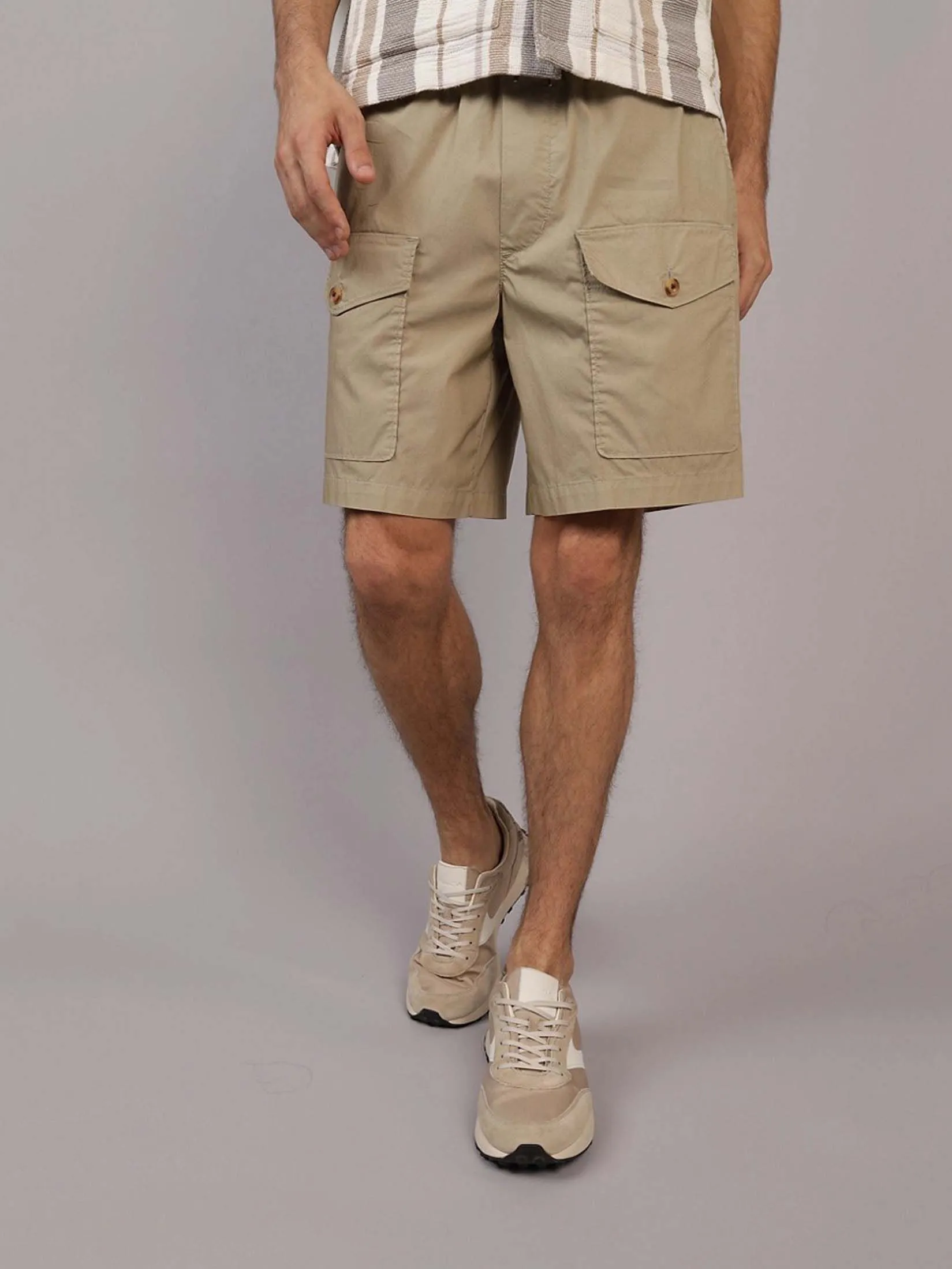 AMERICAN EAGLE MEN 7770 RIB UTLITY PULL ON SHORT 212 KHAKI