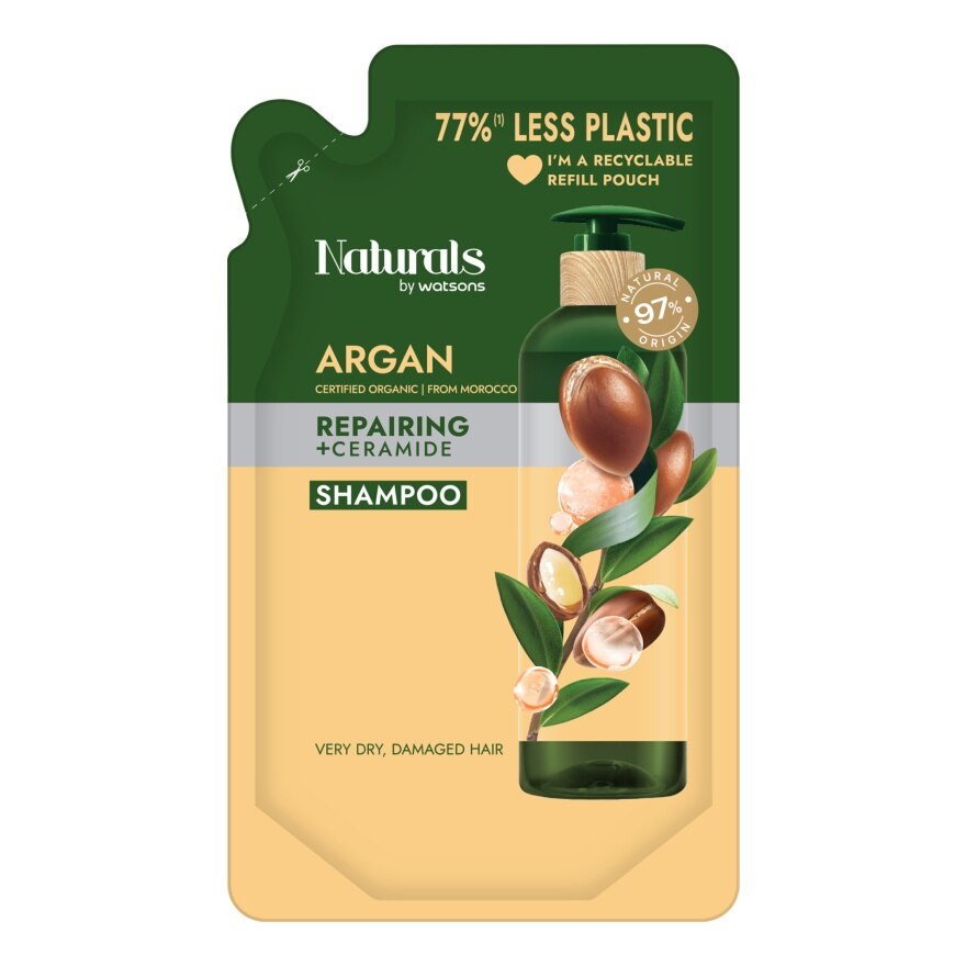 Naturals by Watsons Argan Repairing Shampoo 450ml.(Refill)