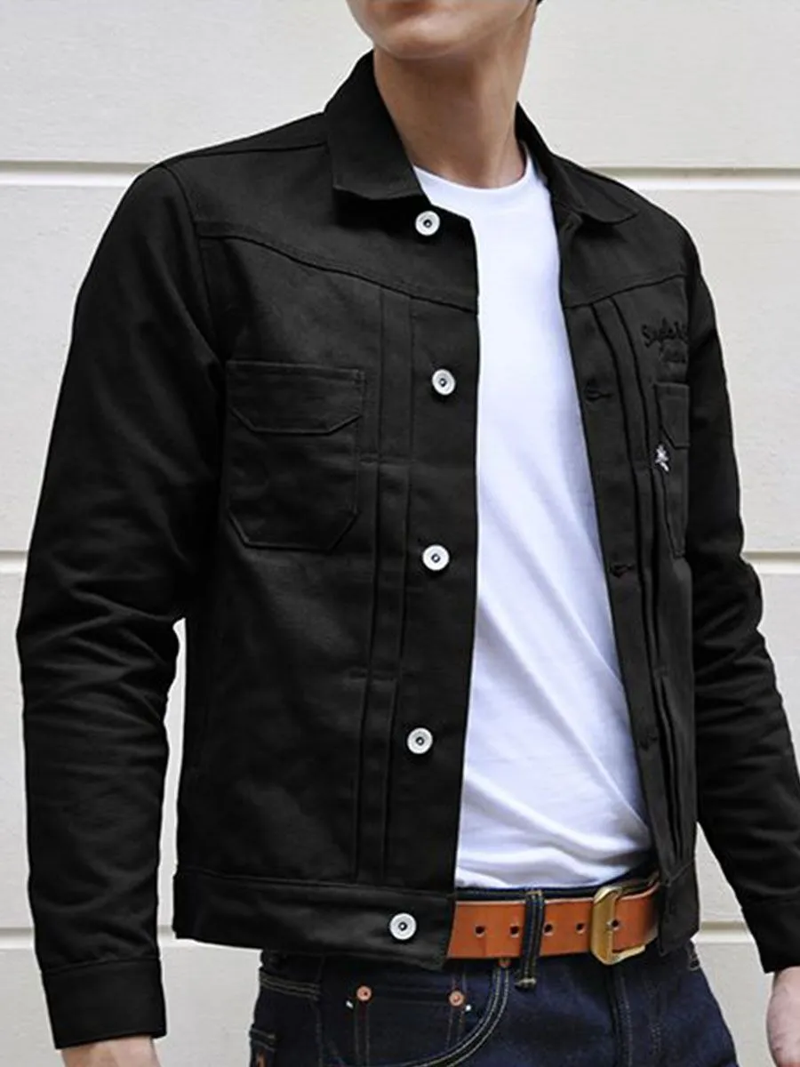 SIMPLE&RAW Jack Canvas Jacket Jk904-Bk-S Black