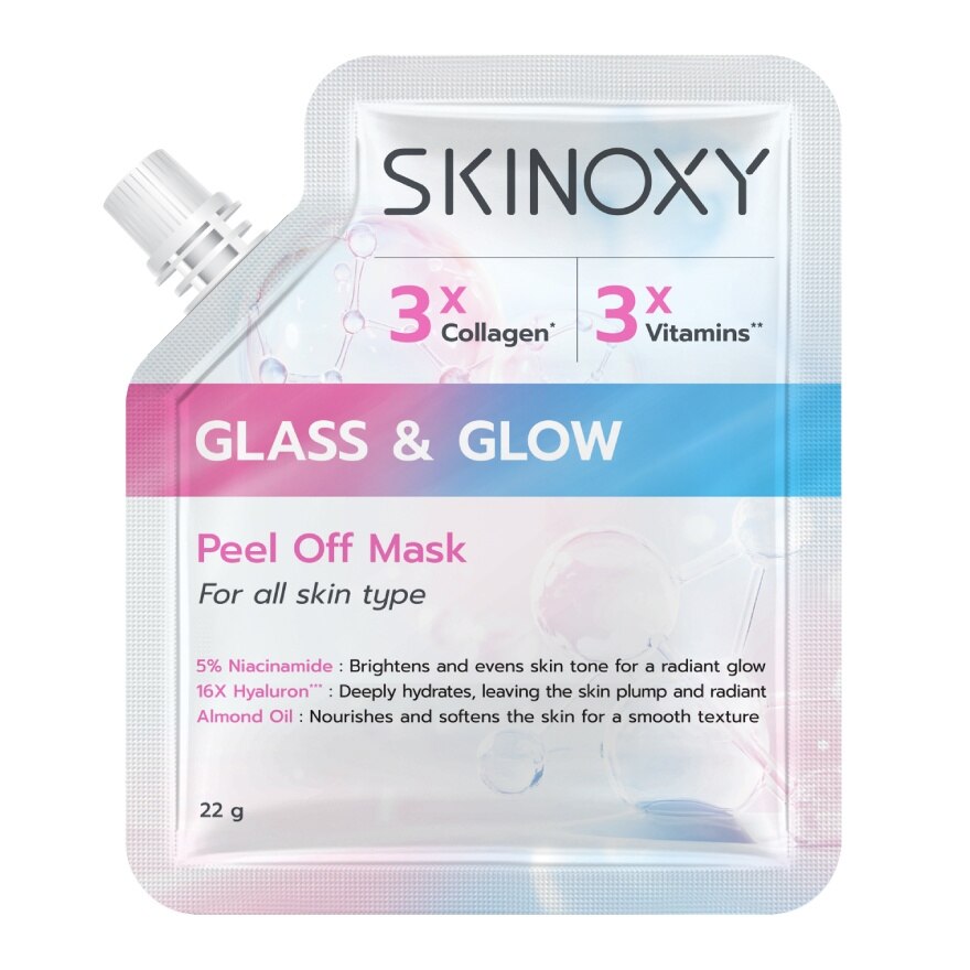 Skinoxy Peel Off Mask Glass  Glow 22 G. - Blue