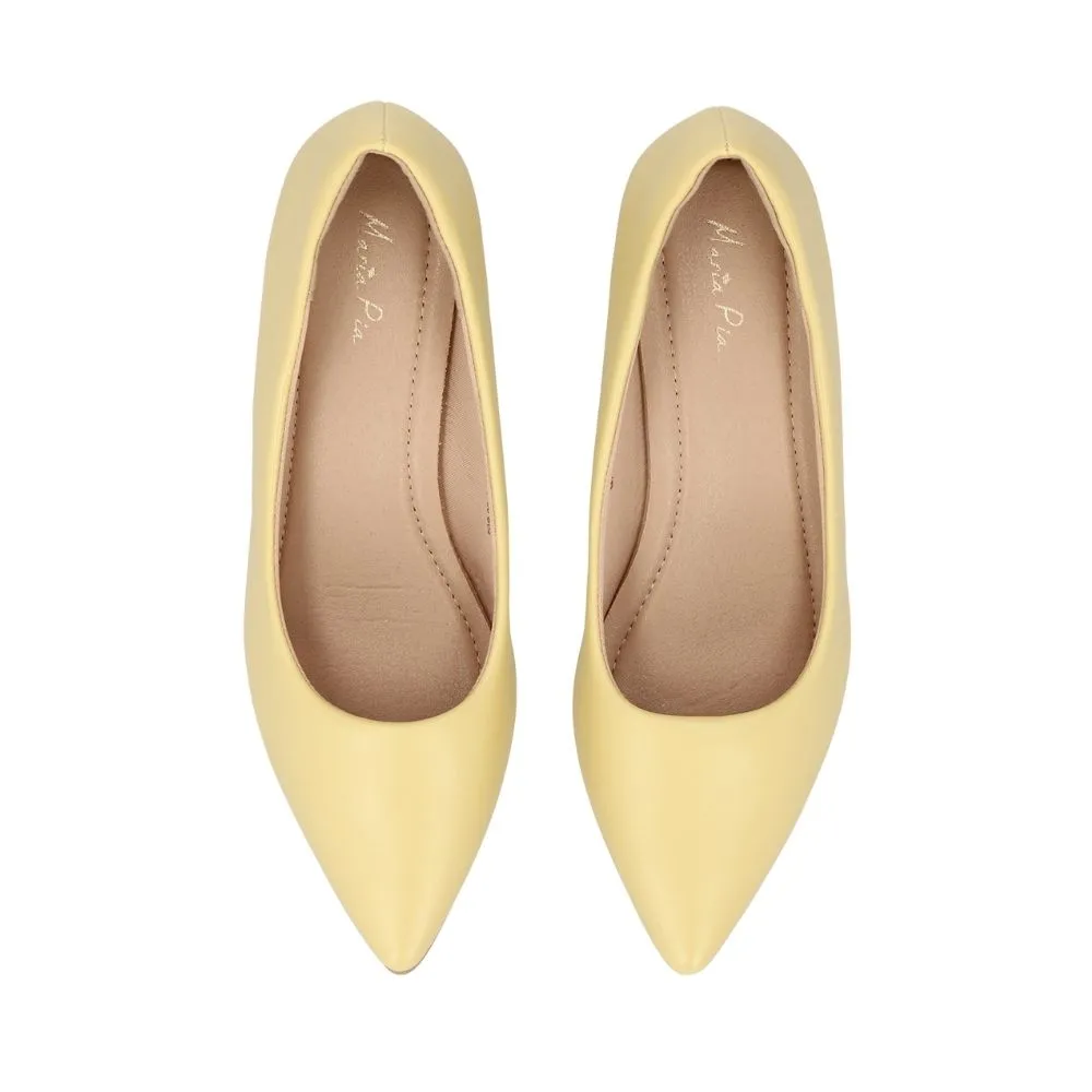 MARIA PIA YELLOW PUMP SHOES M75-21744