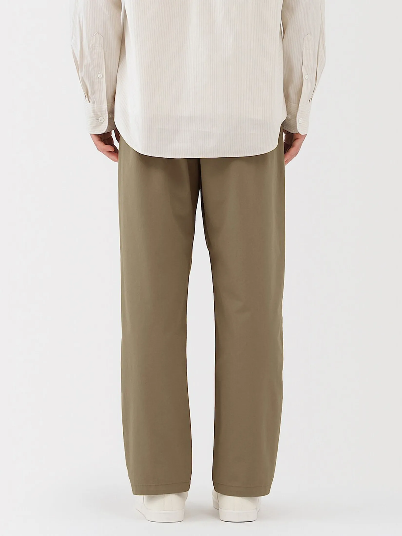 MUJI Men Pants Washed Cotton Easy