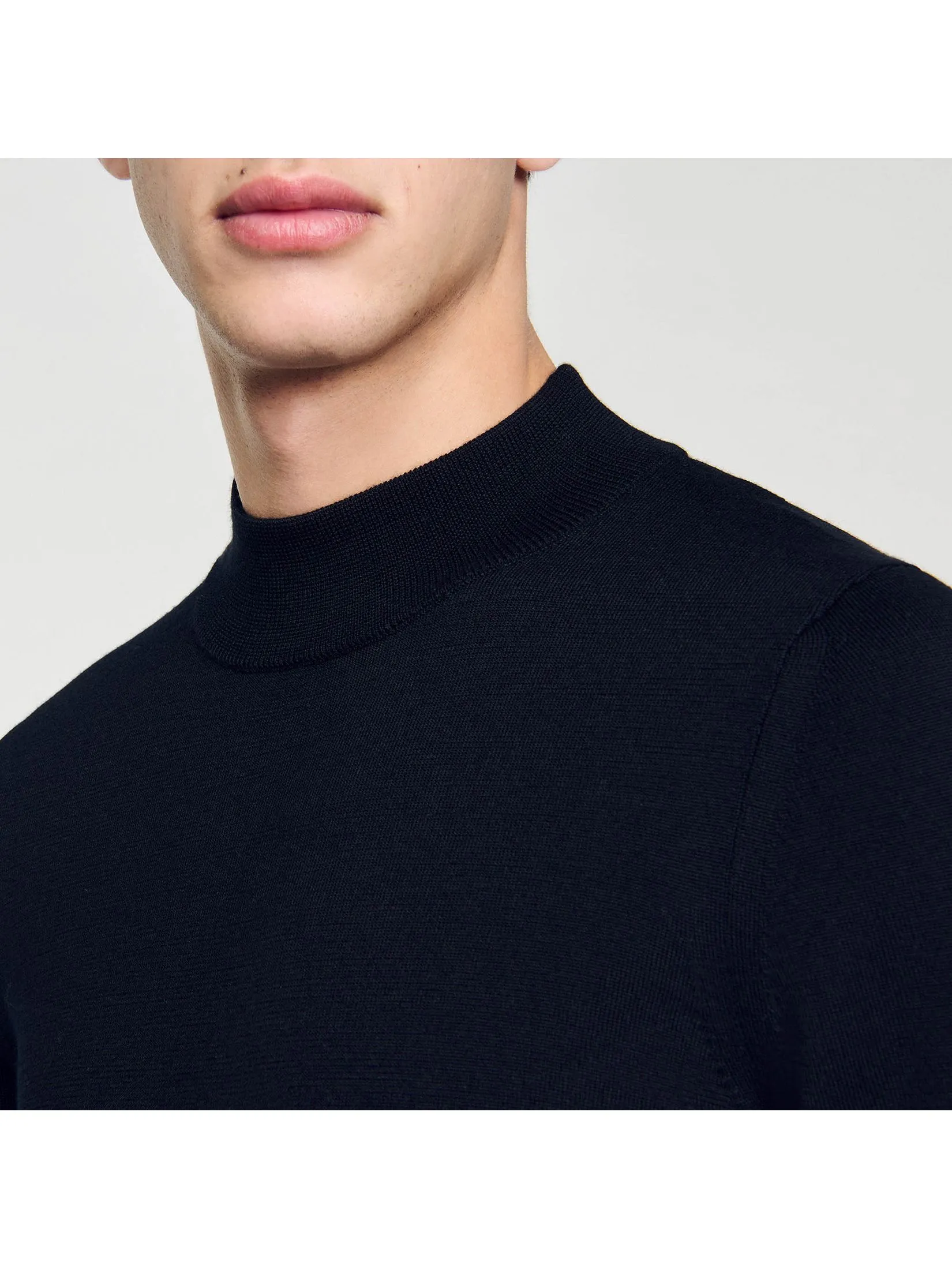 SANDRO Funnel Neck Sweater