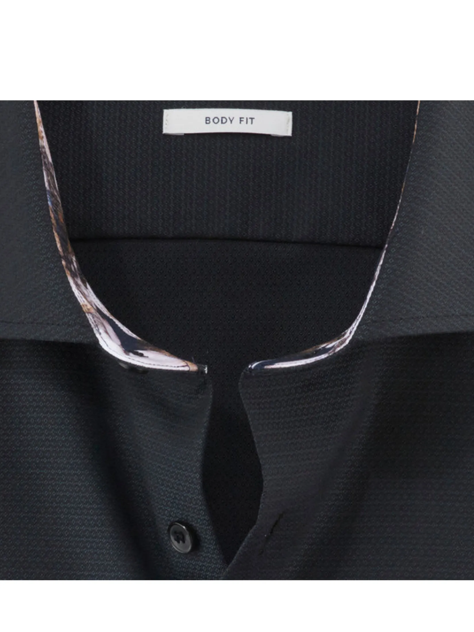 OLYMP MEN S SHIRT LONG SLEEVES BUSINESS SHIRT BODY FIT EASY IRON BLACK