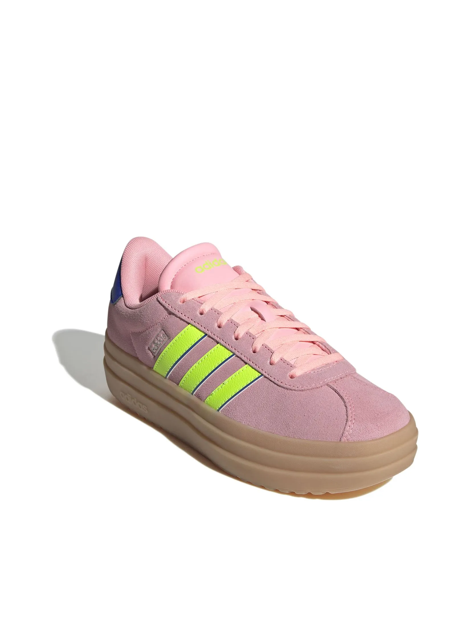 ADIDAS Women Shoes VL Court Bold Pink Spark / Lucid Lemon / Lucid Blue