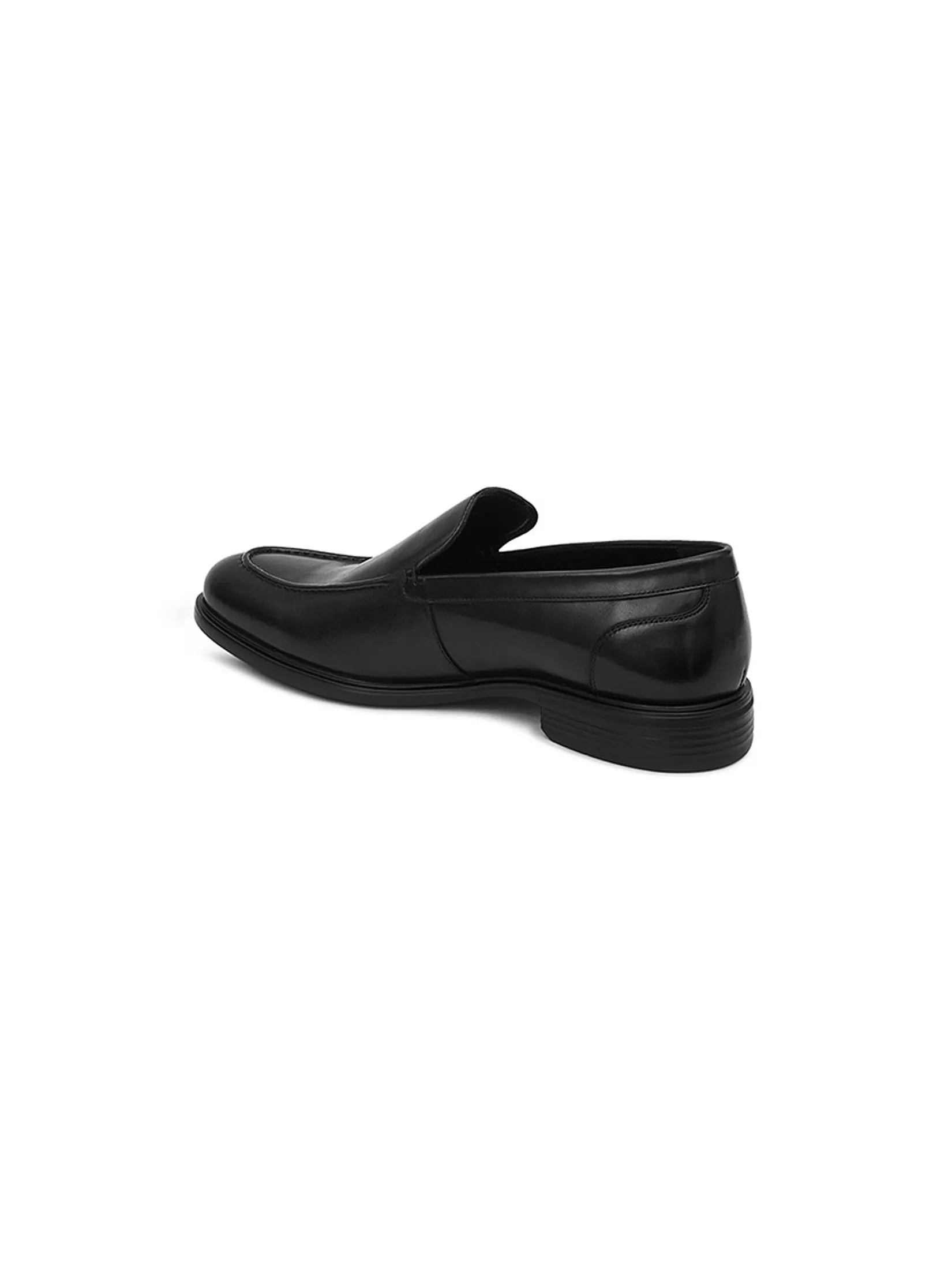DAPPER DAPPER Plain Toe Loafers Black