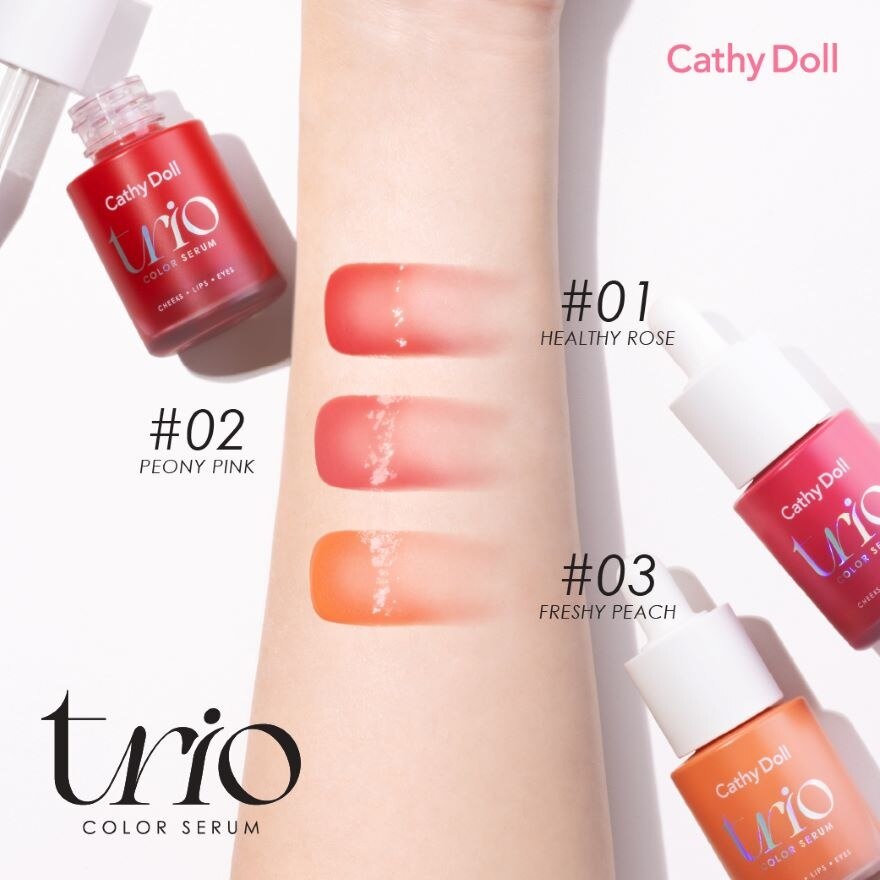 Cathy Doll Trio Color Serum Blush15ml 02
