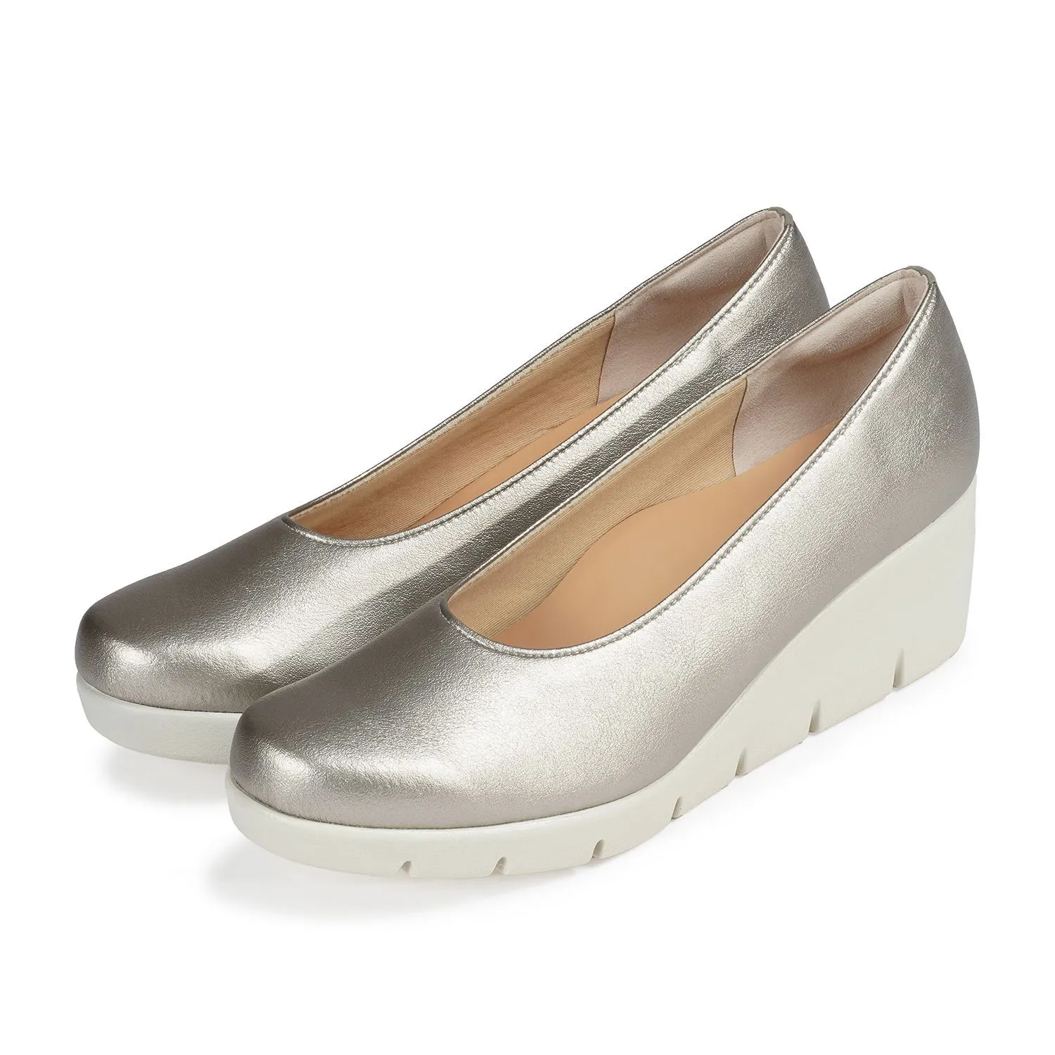 JOLI SNOB Silver Women Comfort High Heels