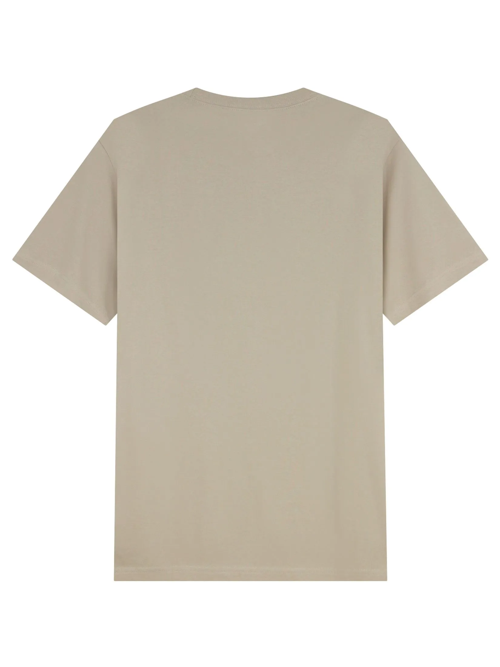 GIORDANO Men's Slim Cotton Embroidery Tee (Classic Man) Wheat brown