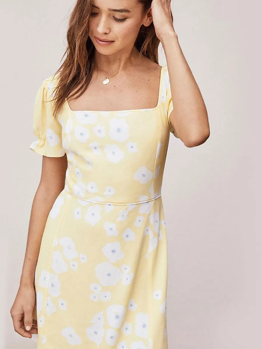 DIANE VON FURSTENBERG Women'S Dress TVF PRIMROSE  Lily Pads Shine