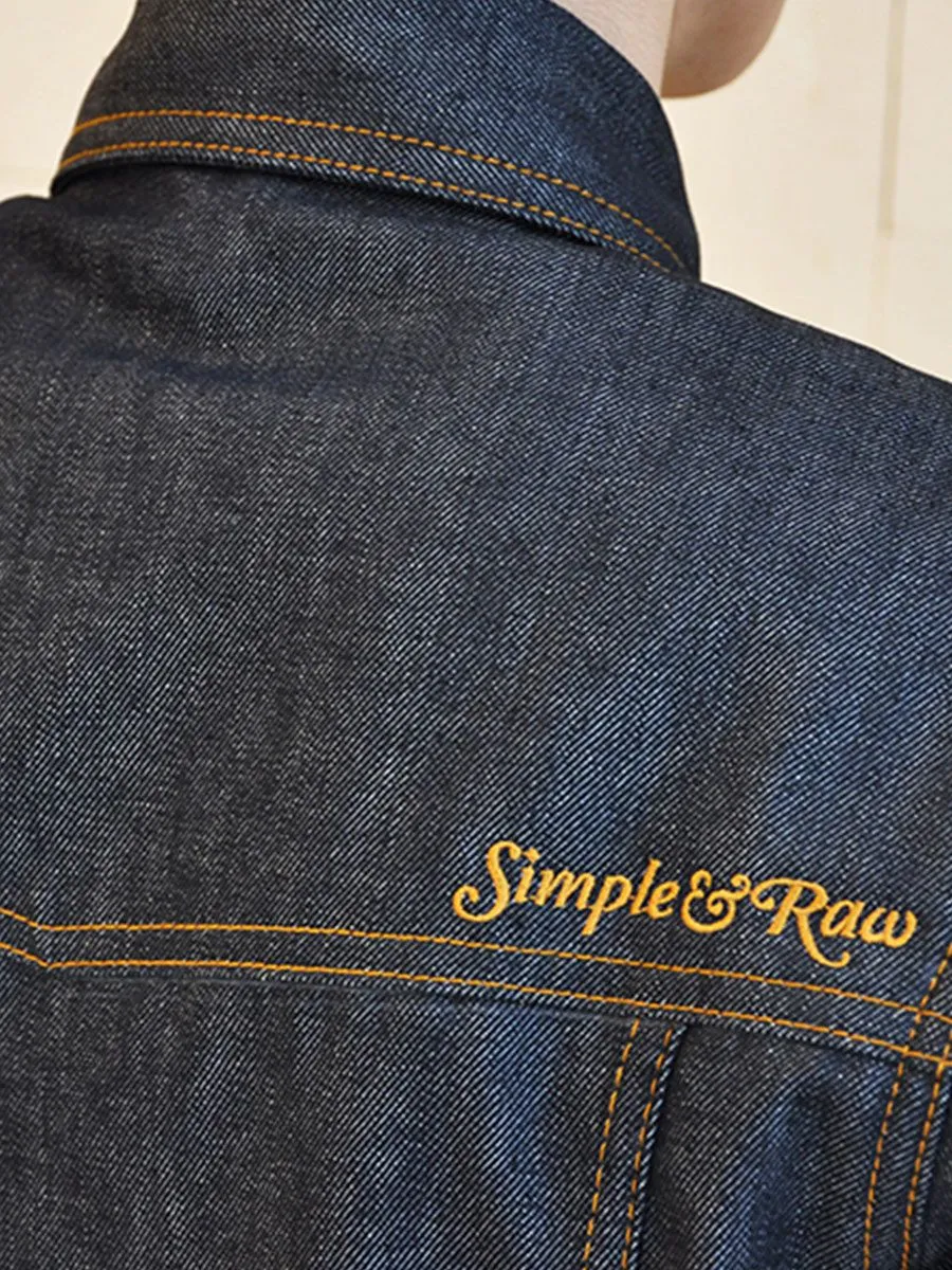 SIMPLE&RAW Dry Twill Jacket Jk901 Dark Blue