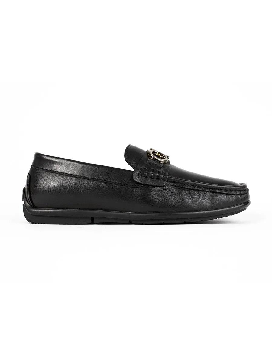 HEAVY Men's Loafer Lamb Skin VC Black Size - 40 EU