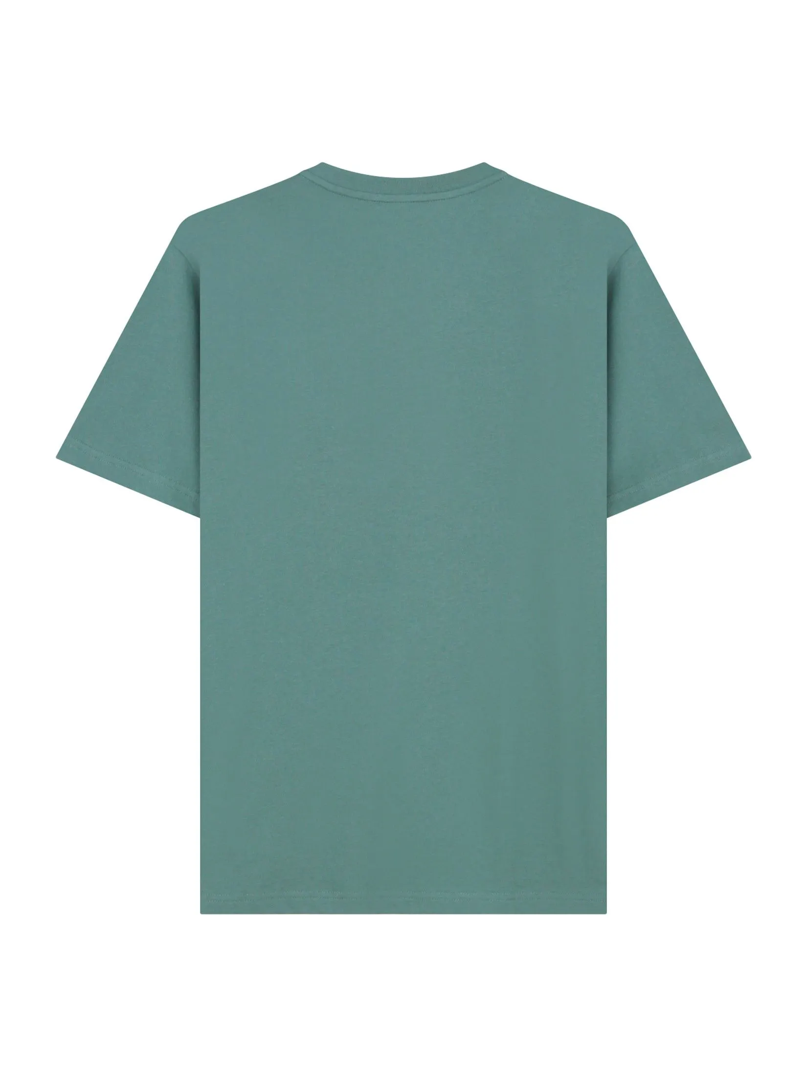 GIORDANO Men's Slim V-Neck Tee Smoky Emerald green