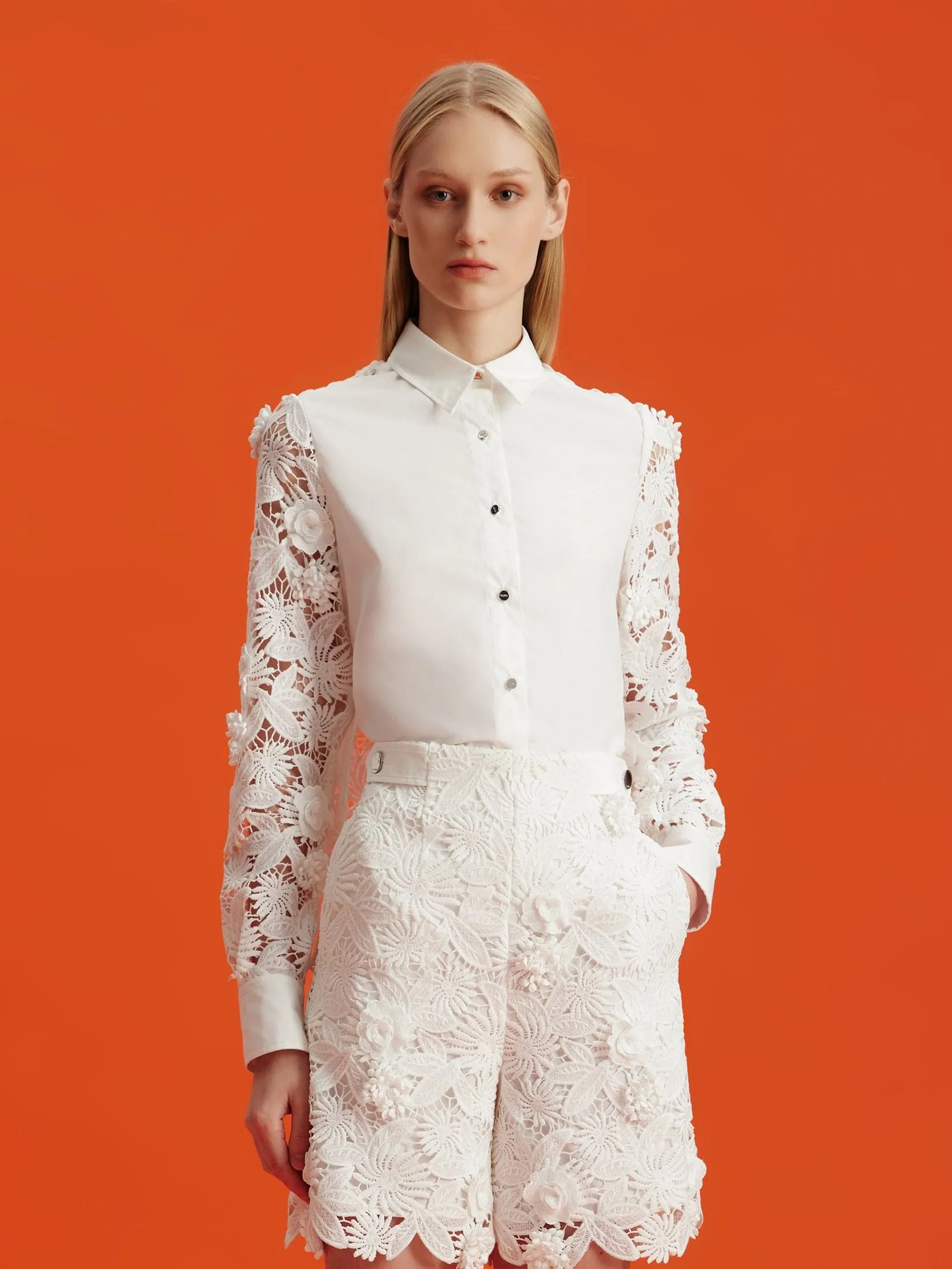 ASAVA ( AW24 )Daniella Women Long Sleeve Shirt White