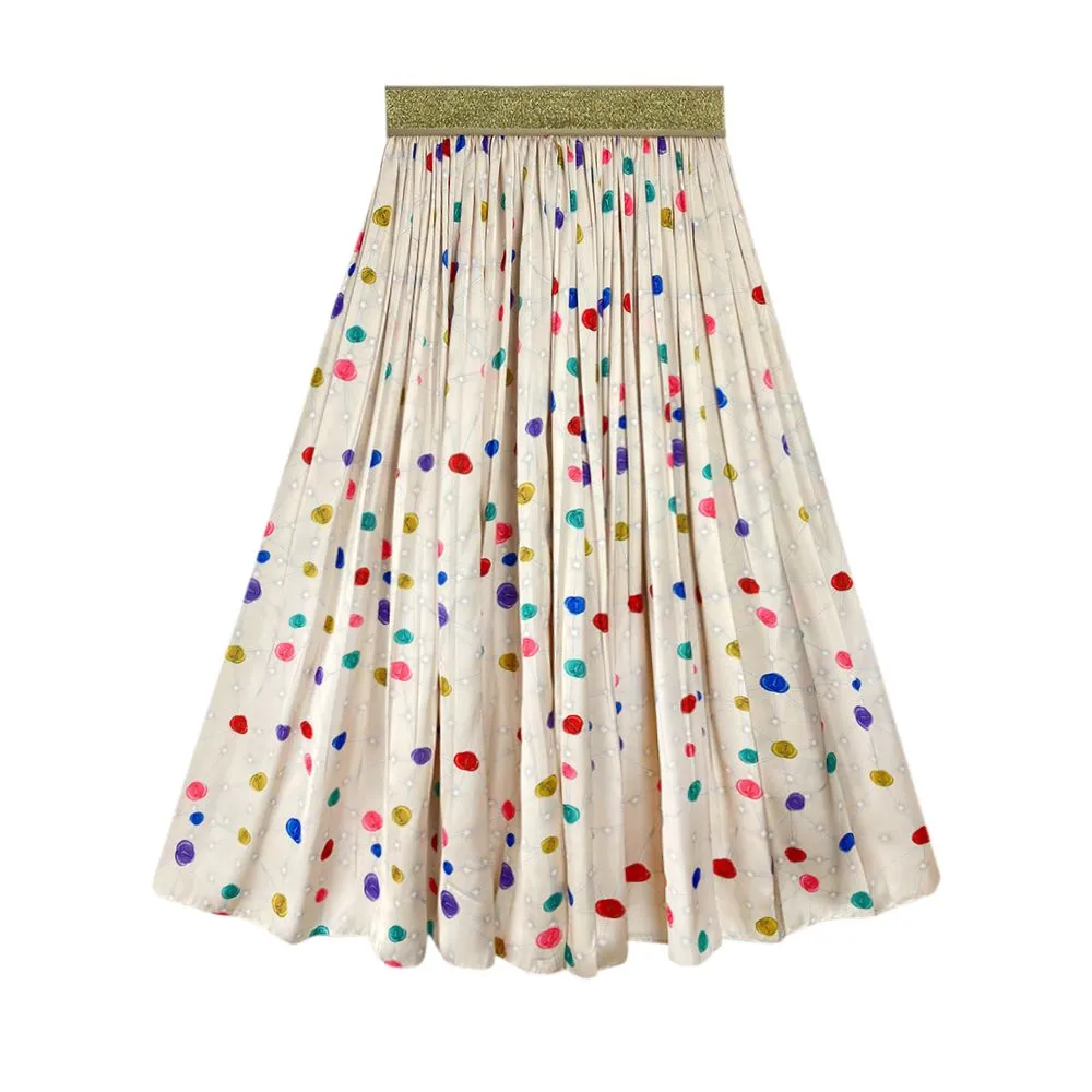 ICONIC CREAM BARLEY SKIRT