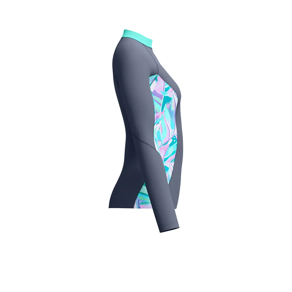 SPEEDO Printed Long Sleeve Women Rashguard Grey - SP111SP151ENTH