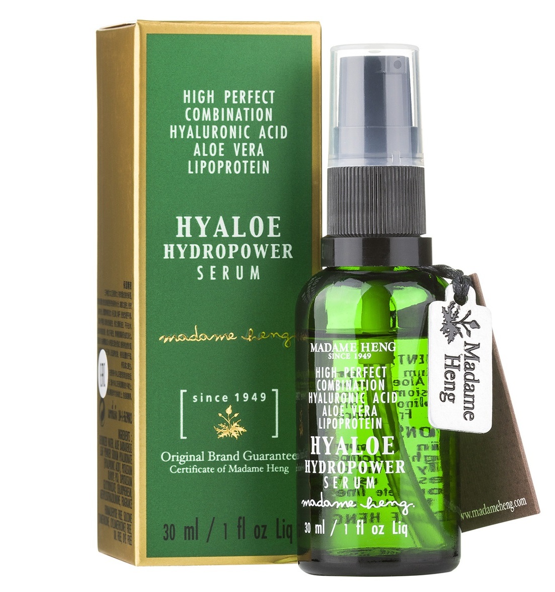 Гиалуроновая сыворотка для лица с алоэ вера Madame Heng 30 мл