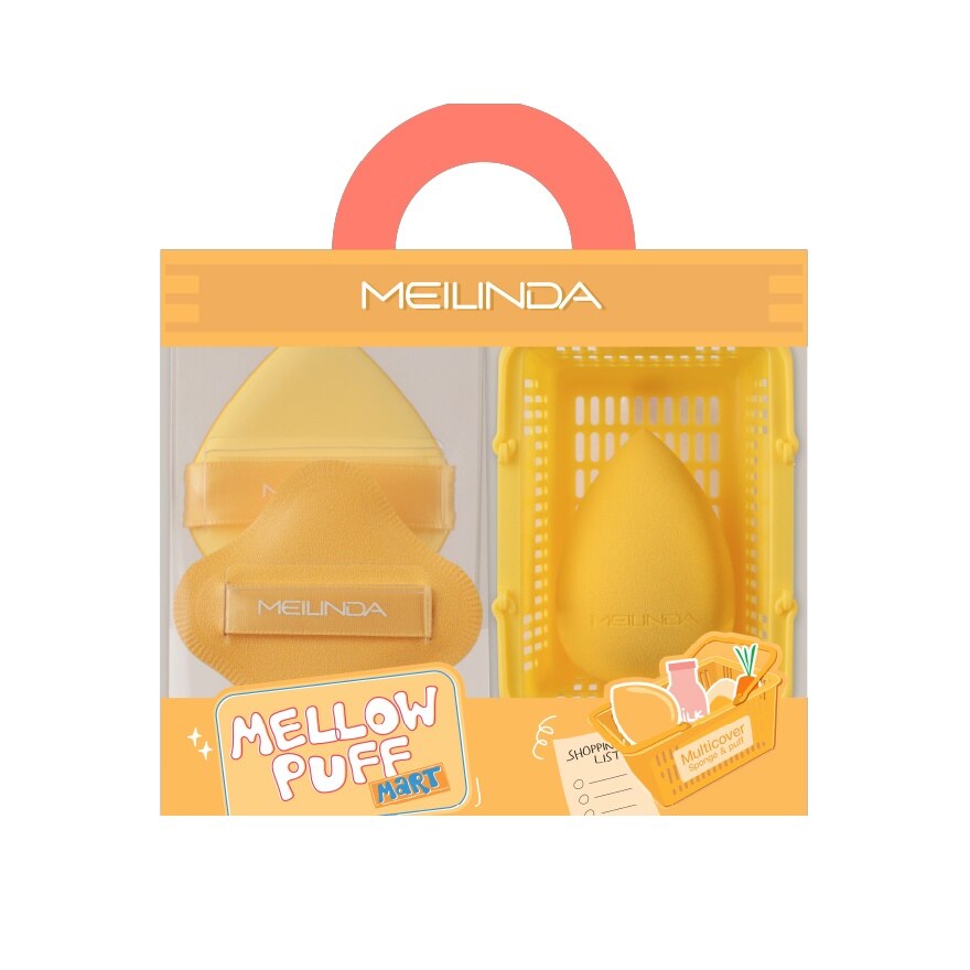 Meilinda Mellow Puff Mart 3pcs. Multicover Sponge  Puff