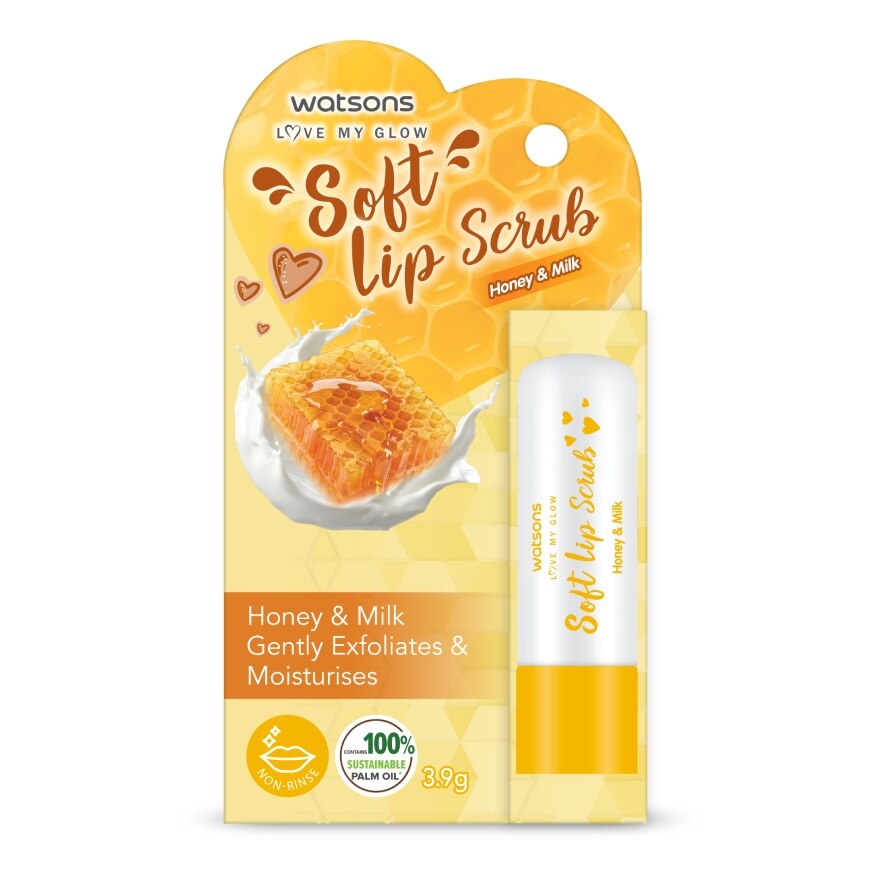 Watsons Soft Lip Scrub Honey  Milk 3.9 g.