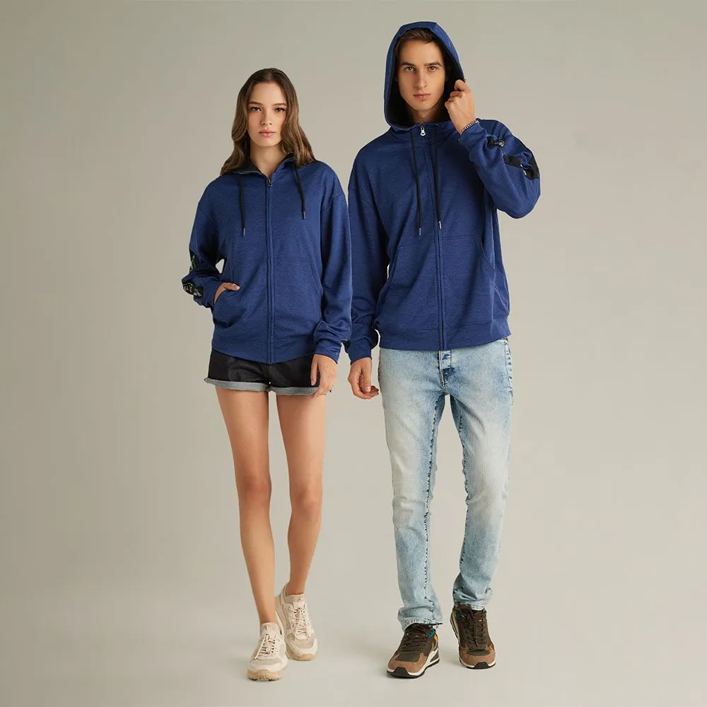 MC JEANS Hoodie Unisex Navy Blue MJHP178