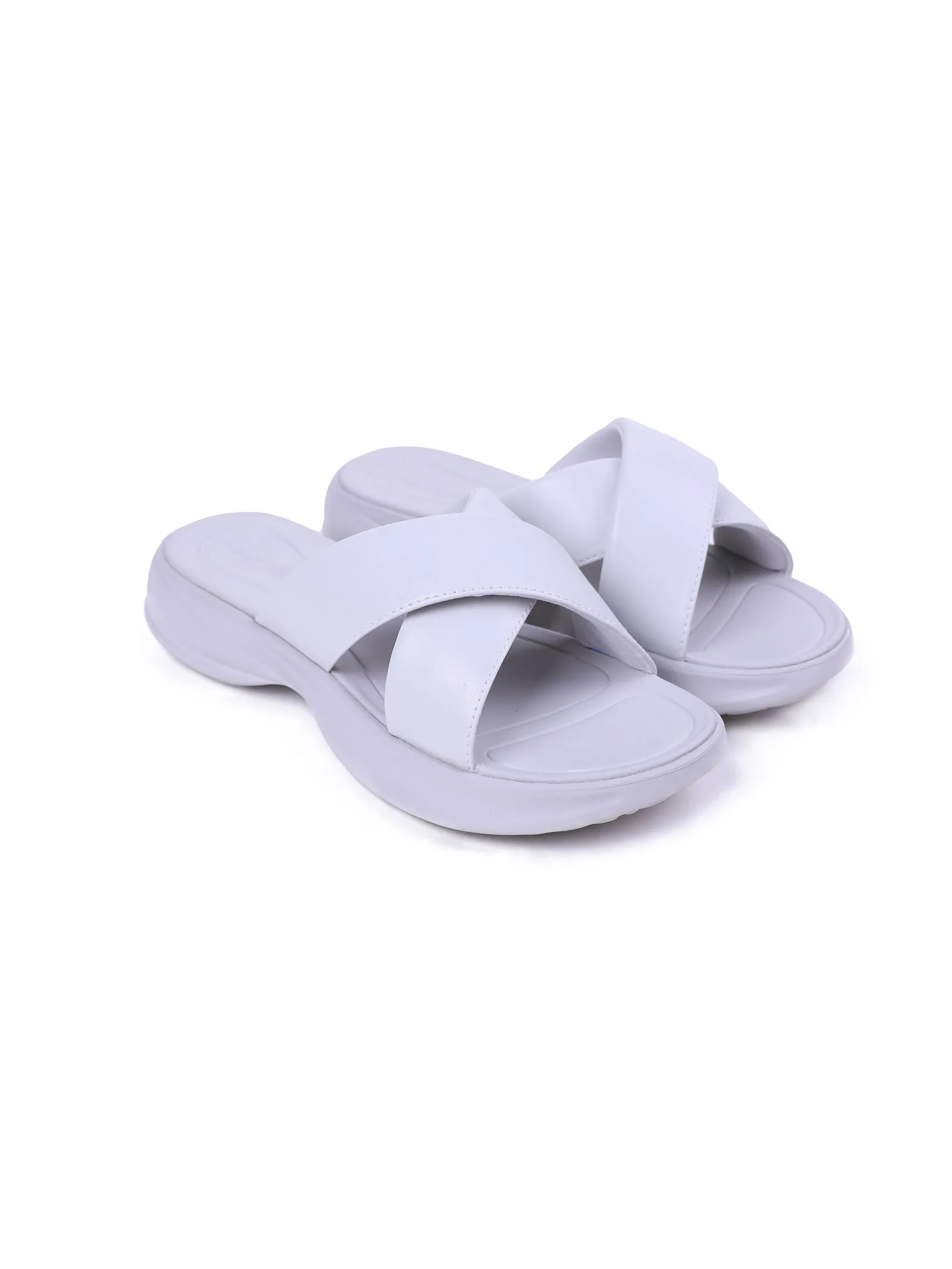 HUSH PUPPIES Women's Shoes Sandals Slides  - GREY