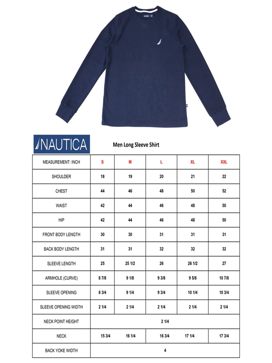 NAUTICA Men Long sleve T-Shirts Blue