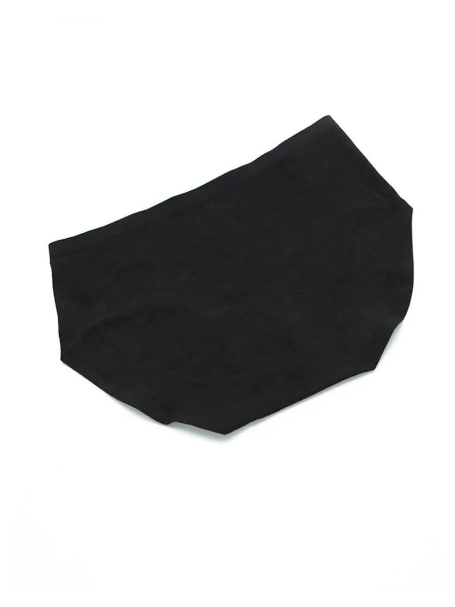 SABINA Seamless Fit Modal Mid Waisted Panty - Black