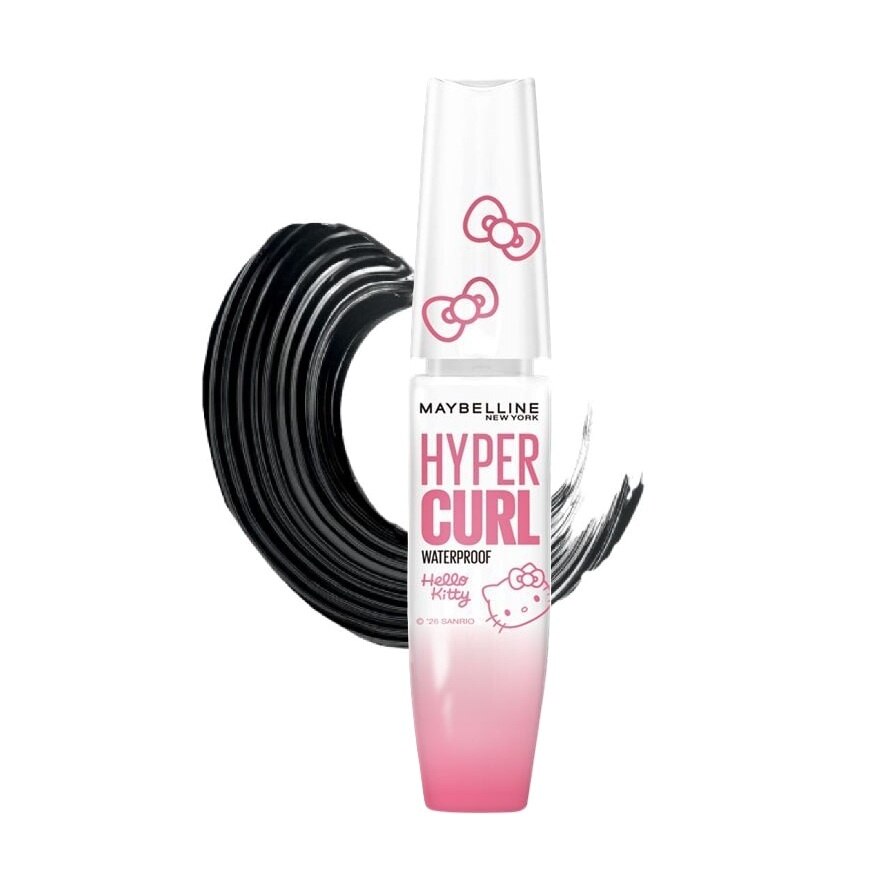 Maybelline Hyper Curl Waterproof Hello Kitty Collection 9.2ml. - Black
