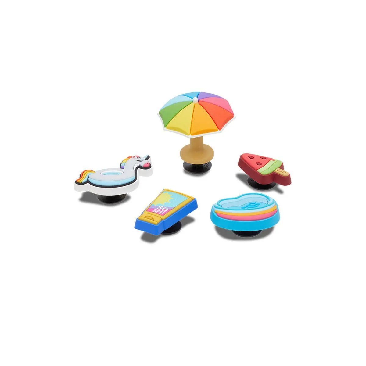 CROCS Jibbitz Shoes Charm Summer 4EVER 5-Pack Multi Color - CR024AC365DWTH