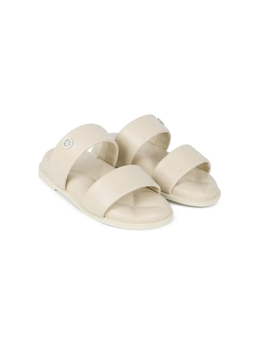 SHU WOMEN  SOFASANDALS DOUBLE PUFF - WHITE CHOC