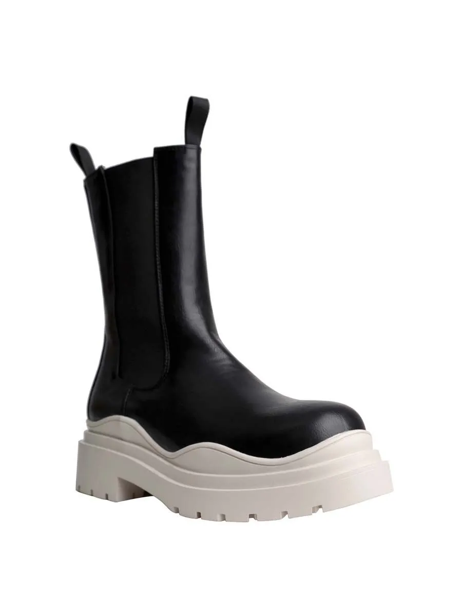 VILLAINS SF CAPELLA Boots BLACK SEA SALT