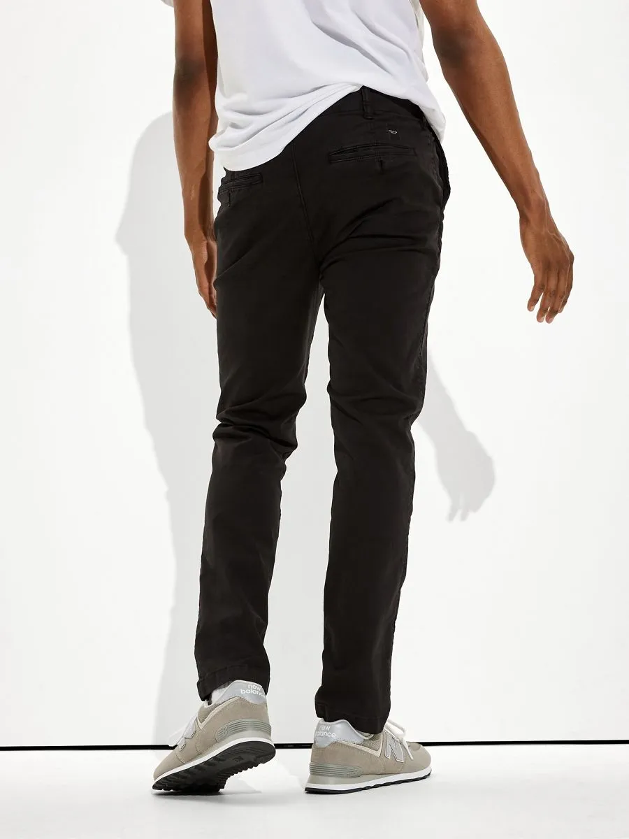 AMERICAN EAGLE MEN 4603 SLIM CHINO ROCKWELL 001 BLACK