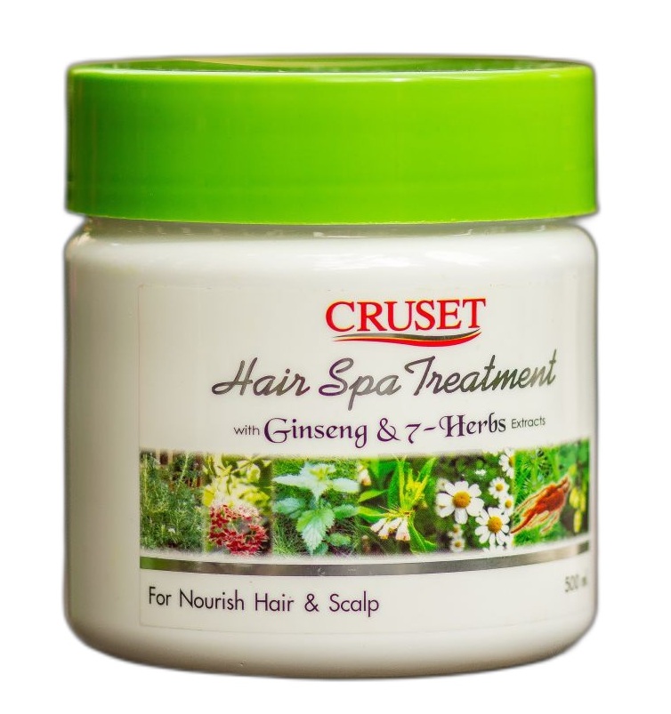 Лечебная маска для волос с женьшенем 7 травами Cruset 250 или 500 мл