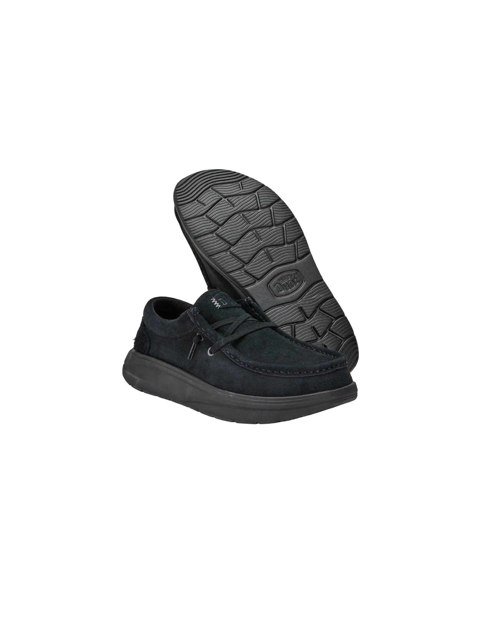 HEYDUDE WENDY COMF SUEDE  BLACK