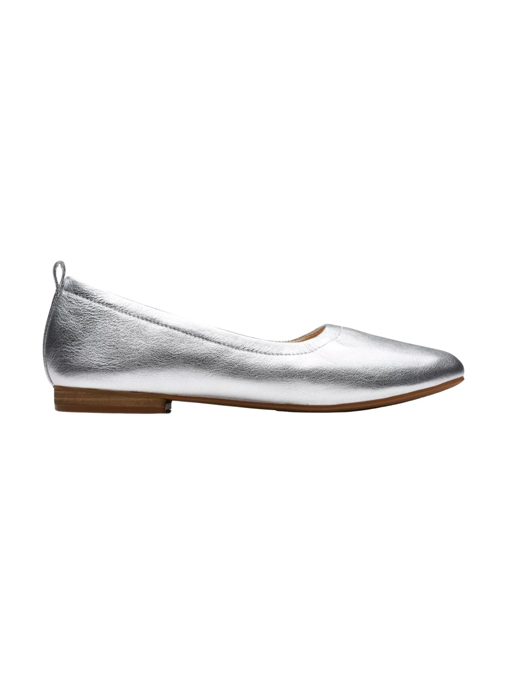 CLARKS FAWNA SOFT Silver Metallic Women's Dress Shoes
