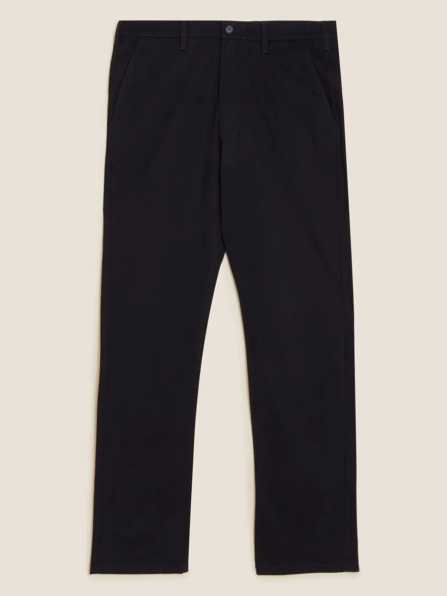 MARKS & SPENCER Loose Fit Cotton Rich Stretch Chinos T176600F
