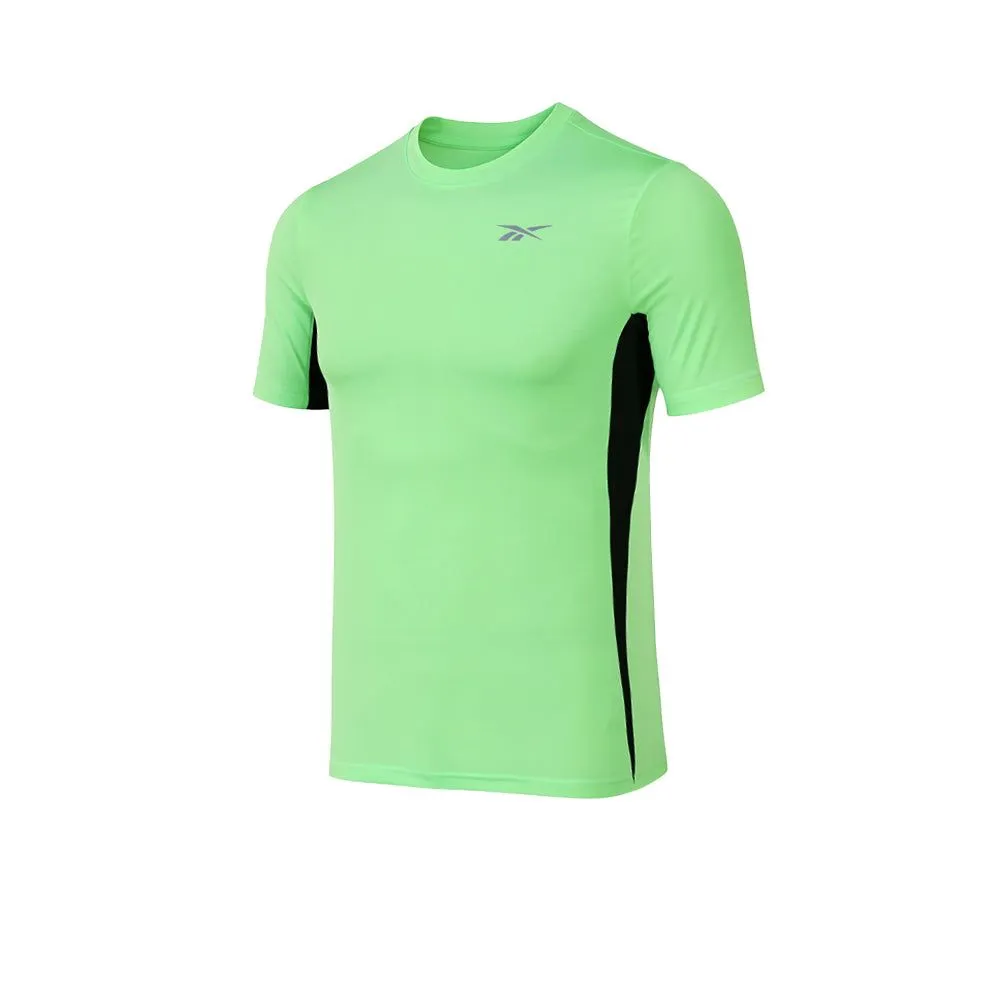 REEBOK Short Sleeve Men Running T-Shirt Green - RE099AP562ENTH Size - L