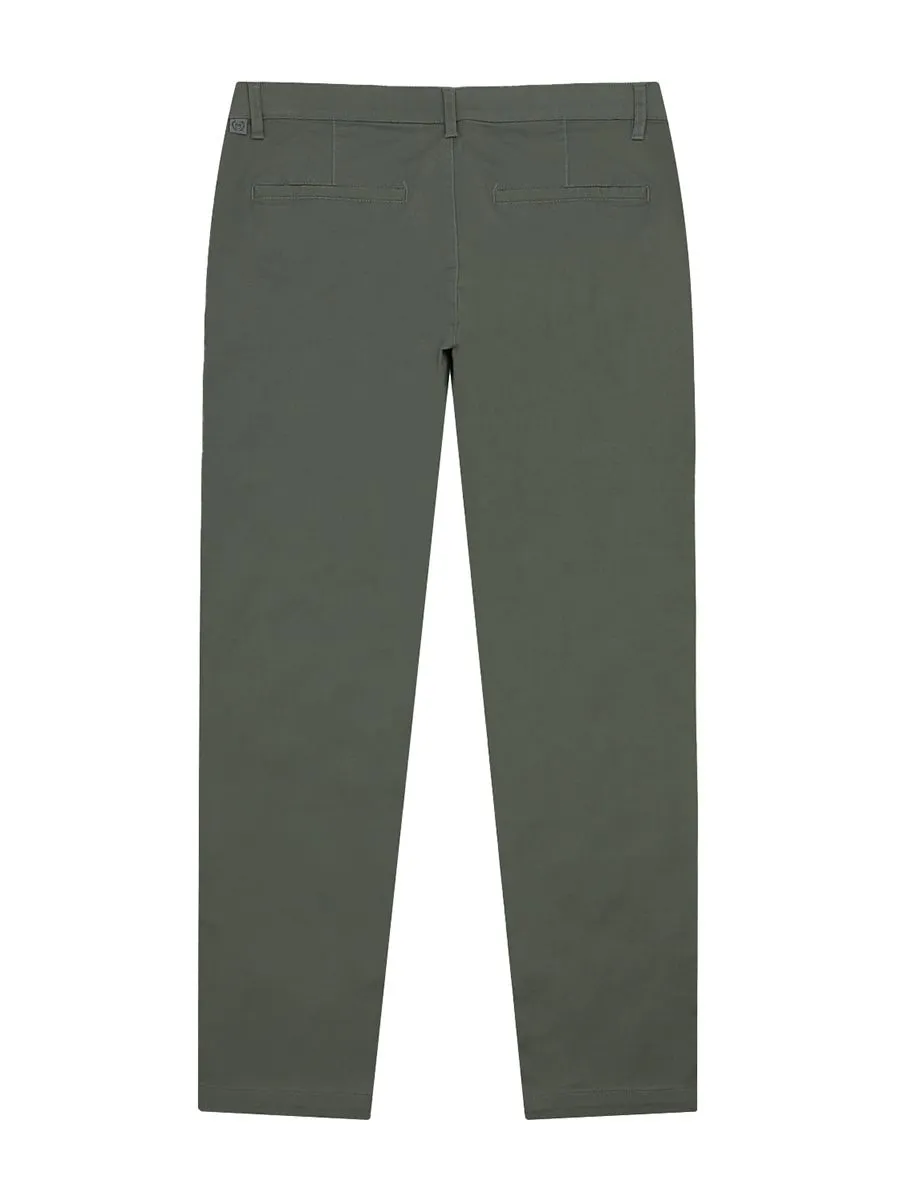 GIORDANO Men's Low rise Slim Taper Super Stretch Pants Dusty olive green