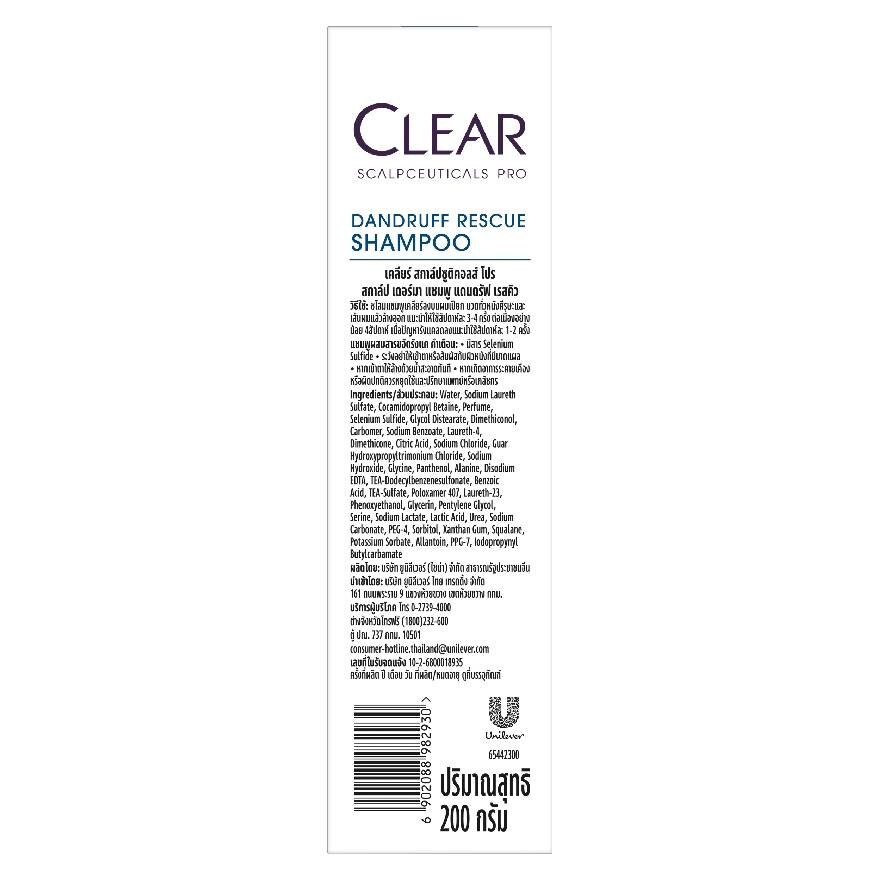 Clear Saclpceuticals Pro Scalp Derma Shampoo Dandruff Rescue 200 G.