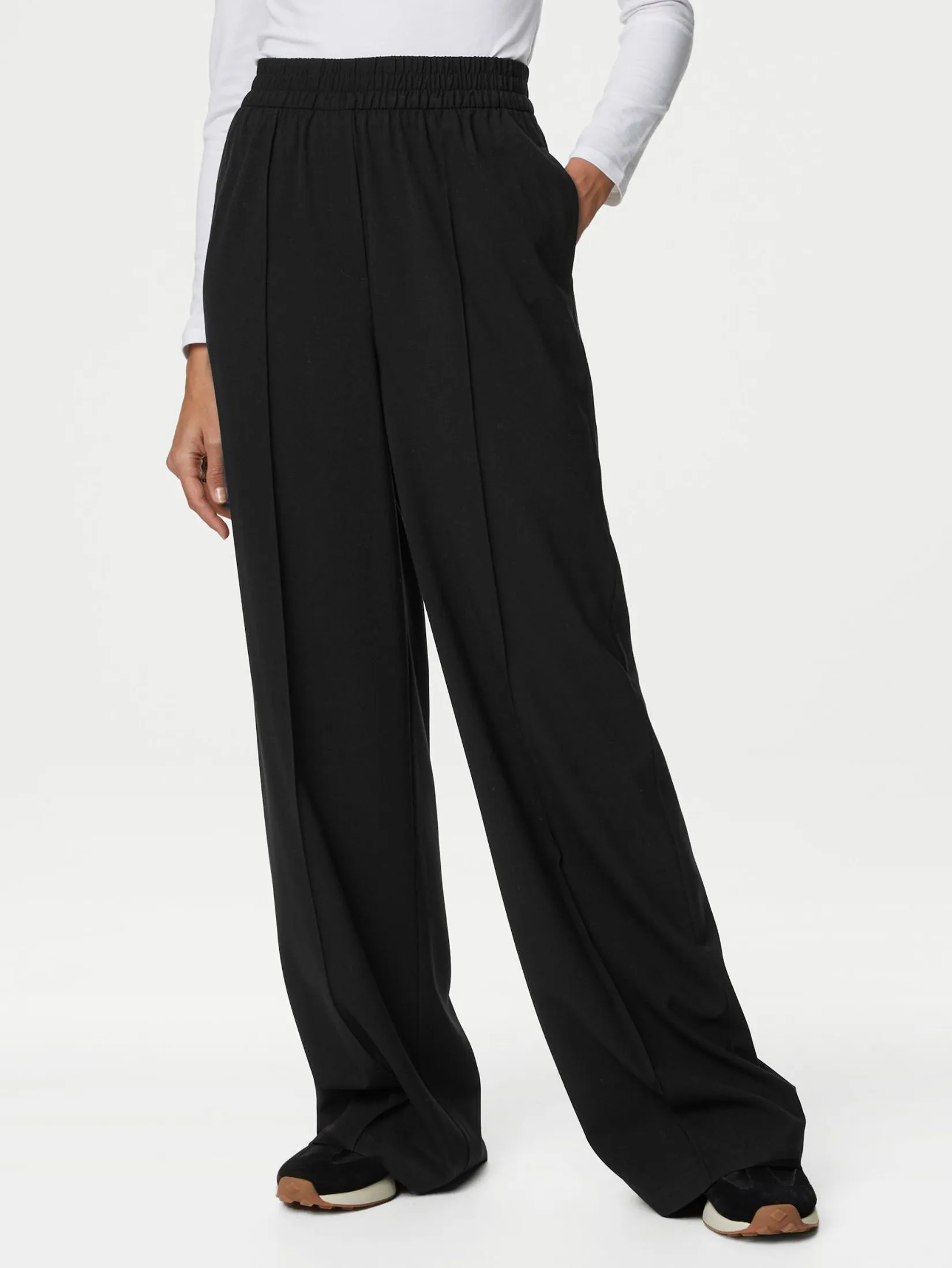 MARKS & SPENCER Women Wide Leg Trousers
