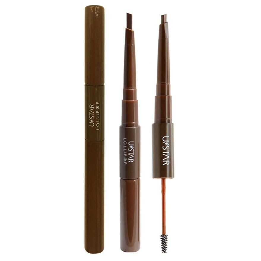 Ustar Lollipop 2 In 1 Auto Brow Cara 2.15g. Dark Brown