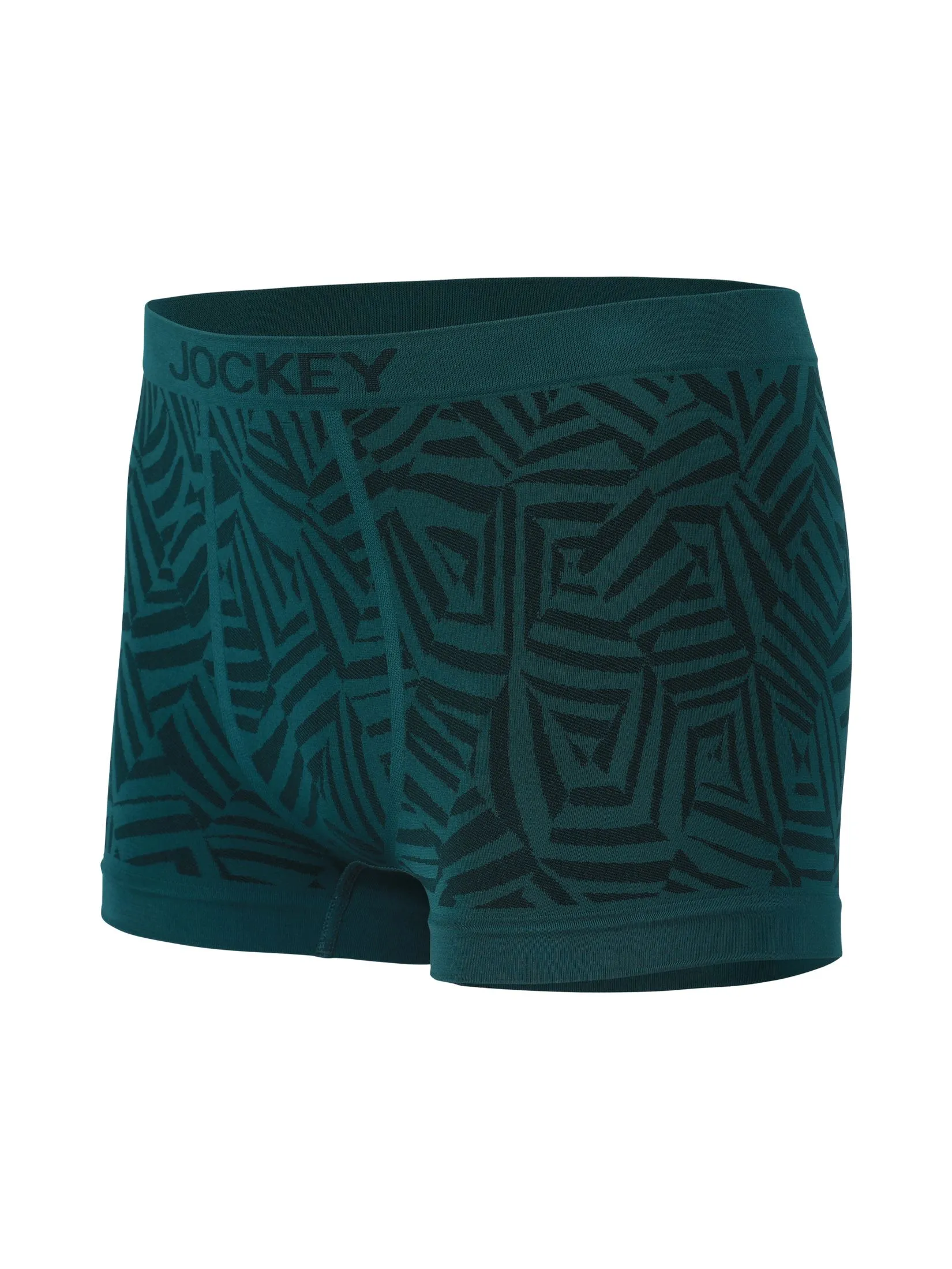 JOCKEY UNDERWEAR Men's SEAMFREE FASHION TRUNKS GREEN